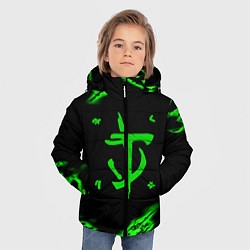 Куртка зимняя для мальчика Doom symbol game, цвет: 3D-черный — фото 2