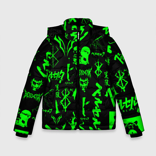 Зимняя куртка для мальчика Berserk neon green / 3D-Черный – фото 1