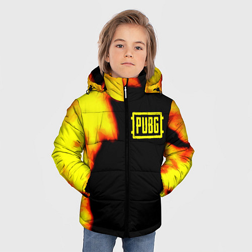 Зимняя куртка для мальчика PlayerUnknowns Battlegrounds fire / 3D-Красный – фото 3