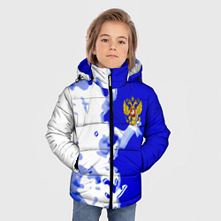 Куртка зимняя для мальчика Россия спортивная коллекция 2023, цвет: 3D-черный — фото 2