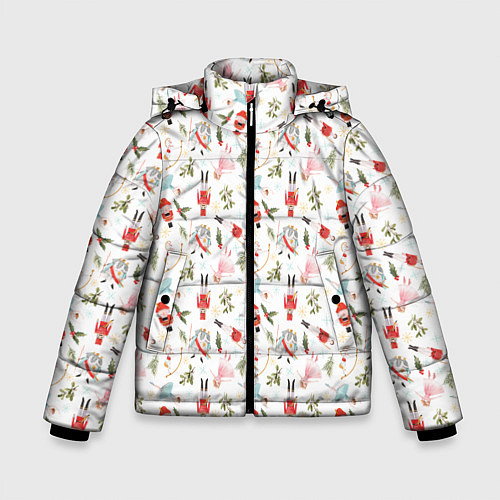 Зимняя куртка для мальчика По мотивам сказки щелкунчик / 3D-Красный – фото 1