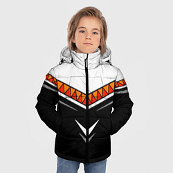 Куртка зимняя для мальчика Индейские мотивы в наши дни, цвет: 3D-светло-серый — фото 2
