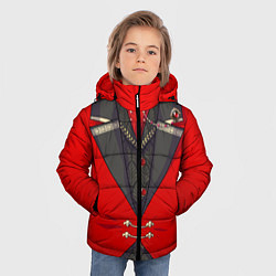 Куртка зимняя для мальчика Алый фрак, цвет: 3D-красный — фото 2