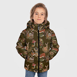 Куртка зимняя для мальчика Разные животные, цвет: 3D-черный — фото 2