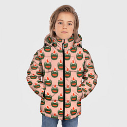 Куртка зимняя для мальчика Рождественская лягушка, цвет: 3D-светло-серый — фото 2