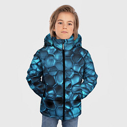 Куртка зимняя для мальчика Синее стекло, цвет: 3D-черный — фото 2