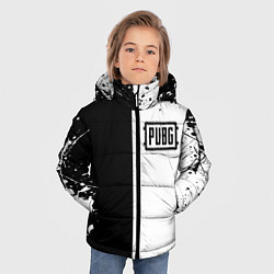 Куртка зимняя для мальчика Pubg чернобелые краски, цвет: 3D-красный — фото 2