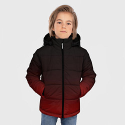 Куртка зимняя для мальчика Градиент от тёмного до тёмно красного, цвет: 3D-светло-серый — фото 2