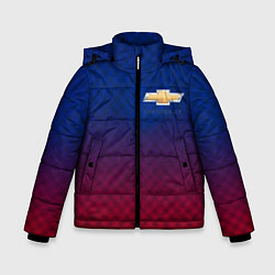 Куртка зимняя для мальчика Chevrolet carbon gradient, цвет: 3D-черный