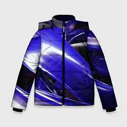 Зимняя куртка для мальчика Blue black abstract