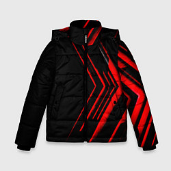 Куртка зимняя для мальчика Красные стрелки, цвет: 3D-красный