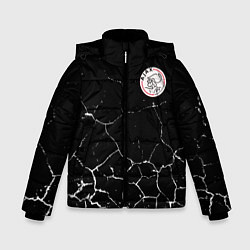 Куртка зимняя для мальчика Фк Аякс арт, цвет: 3D-черный