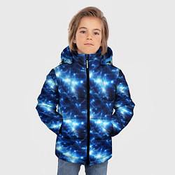 Куртка зимняя для мальчика Cosmic neon boom, цвет: 3D-черный — фото 2
