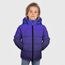 Куртка зимняя для мальчика Градиент фиолетово голубой, цвет: 3D-красный — фото 2