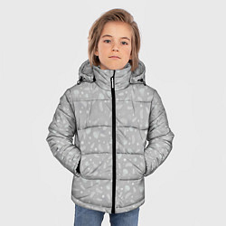 Куртка зимняя для мальчика Узорная текстура бетона, цвет: 3D-светло-серый — фото 2