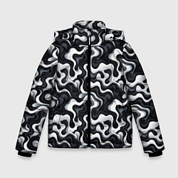 Куртка зимняя для мальчика Краски чужих миров, цвет: 3D-черный