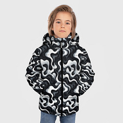 Куртка зимняя для мальчика Краски чужих миров, цвет: 3D-черный — фото 2