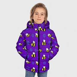 Куртка зимняя для мальчика Bees, цвет: 3D-светло-серый — фото 2