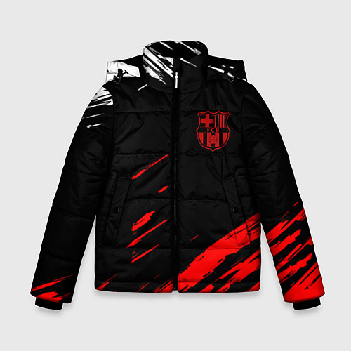 Зимняя куртка для мальчика Барселона краски / 3D-Черный – фото 1