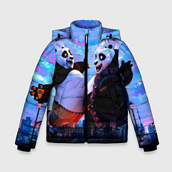 Куртка зимняя для мальчика Кунг-фу Панда Friend, цвет: 3D-черный