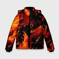 Зимняя куртка для мальчика Пламя в темноте