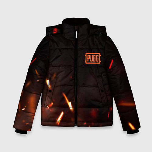 Зимняя куртка для мальчика PUBG fire war / 3D-Светло-серый – фото 1