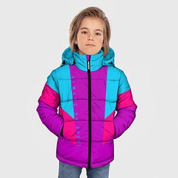 Куртка зимняя для мальчика Always in sports сиреньевый, цвет: 3D-черный — фото 2