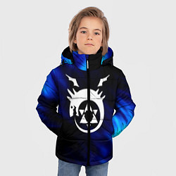 Куртка зимняя для мальчика Fullmetal Alchemist soul, цвет: 3D-красный — фото 2