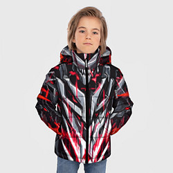 Куртка зимняя для мальчика Красный адский доспех, цвет: 3D-красный — фото 2