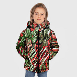Куртка зимняя для мальчика Адский каменный доспех красный, цвет: 3D-черный — фото 2