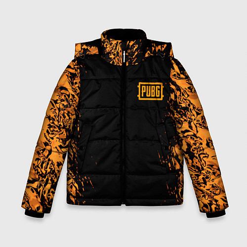 Зимняя куртка для мальчика Pubg ржавый метал стиль / 3D-Черный – фото 1