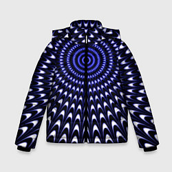 Куртка зимняя для мальчика Оптическая иллюзия текстура, цвет: 3D-светло-серый