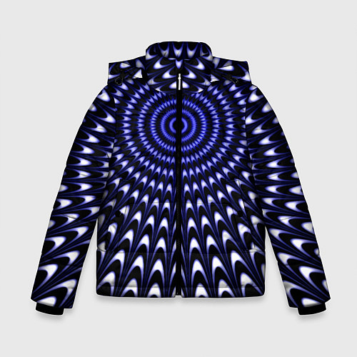 Зимняя куртка для мальчика Оптическая иллюзия текстура / 3D-Красный – фото 1
