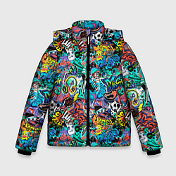 Куртка зимняя для мальчика Music life, цвет: 3D-черный