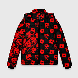 Куртка зимняя для мальчика Roblox краски гейм мобайл, цвет: 3D-черный