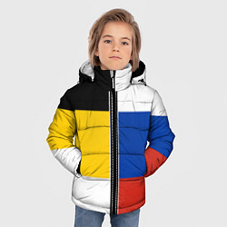 Куртка зимняя для мальчика Россия - патриот, цвет: 3D-черный — фото 2