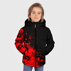 Куртка зимняя для мальчика Death Stranding game, цвет: 3D-светло-серый — фото 2