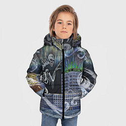 Куртка зимняя для мальчика Черная пурга, цвет: 3D-светло-серый — фото 2