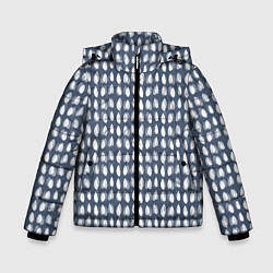Куртка зимняя для мальчика Капли, цвет: 3D-черный