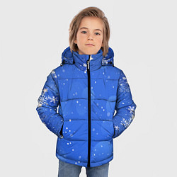 Куртка зимняя для мальчика Снежный паттерн, цвет: 3D-черный — фото 2