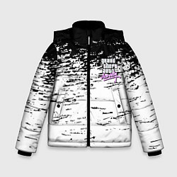 Куртка зимняя для мальчика GTA vice city краски, цвет: 3D-черный
