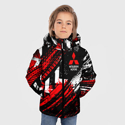 Куртка зимняя для мальчика Mitsubishi - sport style, цвет: 3D-черный — фото 2