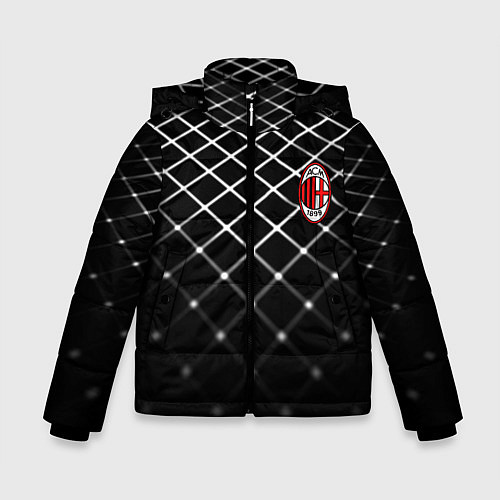 Зимняя куртка для мальчика Милан футбольный клуб / 3D-Черный – фото 1