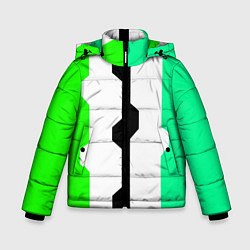 Зимняя куртка для мальчика Техно линии зелёный