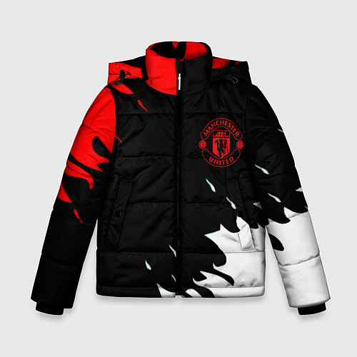 Зимняя куртка для мальчика Manchester United flame fc / 3D-Черный – фото 1