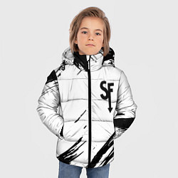 Куртка зимняя для мальчика Sally Face краски инди гейм, цвет: 3D-светло-серый — фото 2