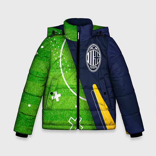 Зимняя куртка для мальчика AC Milan football field / 3D-Черный – фото 1