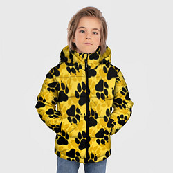 Куртка зимняя для мальчика Dogs paws, цвет: 3D-светло-серый — фото 2