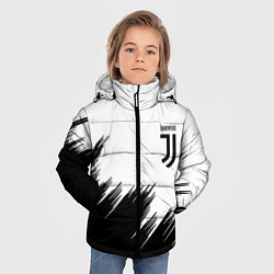 Куртка зимняя для мальчика Ювентус краски спорт, цвет: 3D-черный — фото 2