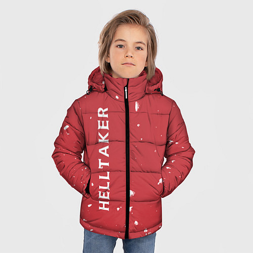 Зимняя куртка для мальчика Helltaker / 3D-Красный – фото 3